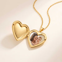 Thumbnail for Collana medaglione a cuore con foto
