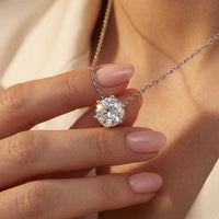 Thumbnail for Collier Solitaire Moissanite, vue 1