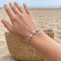 Thumbnail for Bracciale donna — foto indossata, misura reale, argento | SKU: 422177-white-gold-XS-S