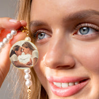 Thumbnail for Beaded Personalized Photo Bracelet - Personalized Gift - Custom Jewelry - Custom Bracelet Picture - Personalised Photo Gift Bracelet Brother & Sisters