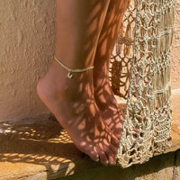Thumbnail for Gold Initial Anklet - Ankle Bracelet - Anklet for Women - Gold Leg Bracelet Anklet Brother & Sisters