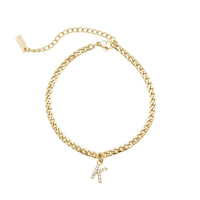 Thumbnail for Gold Initial Anklet - Ankle Bracelet - Anklet for Women - Gold Leg Bracelet Anklet K Brother & Sisters