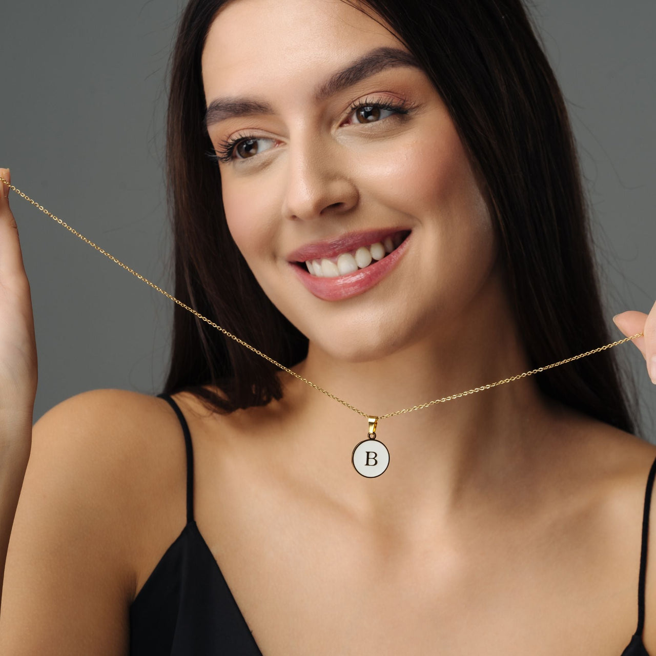 Gold Necklace for a Woman - Dreamy Initial Necklace - Woman Necklace - Letter Necklace - Silver Necklace Necklace Brother & Sisters