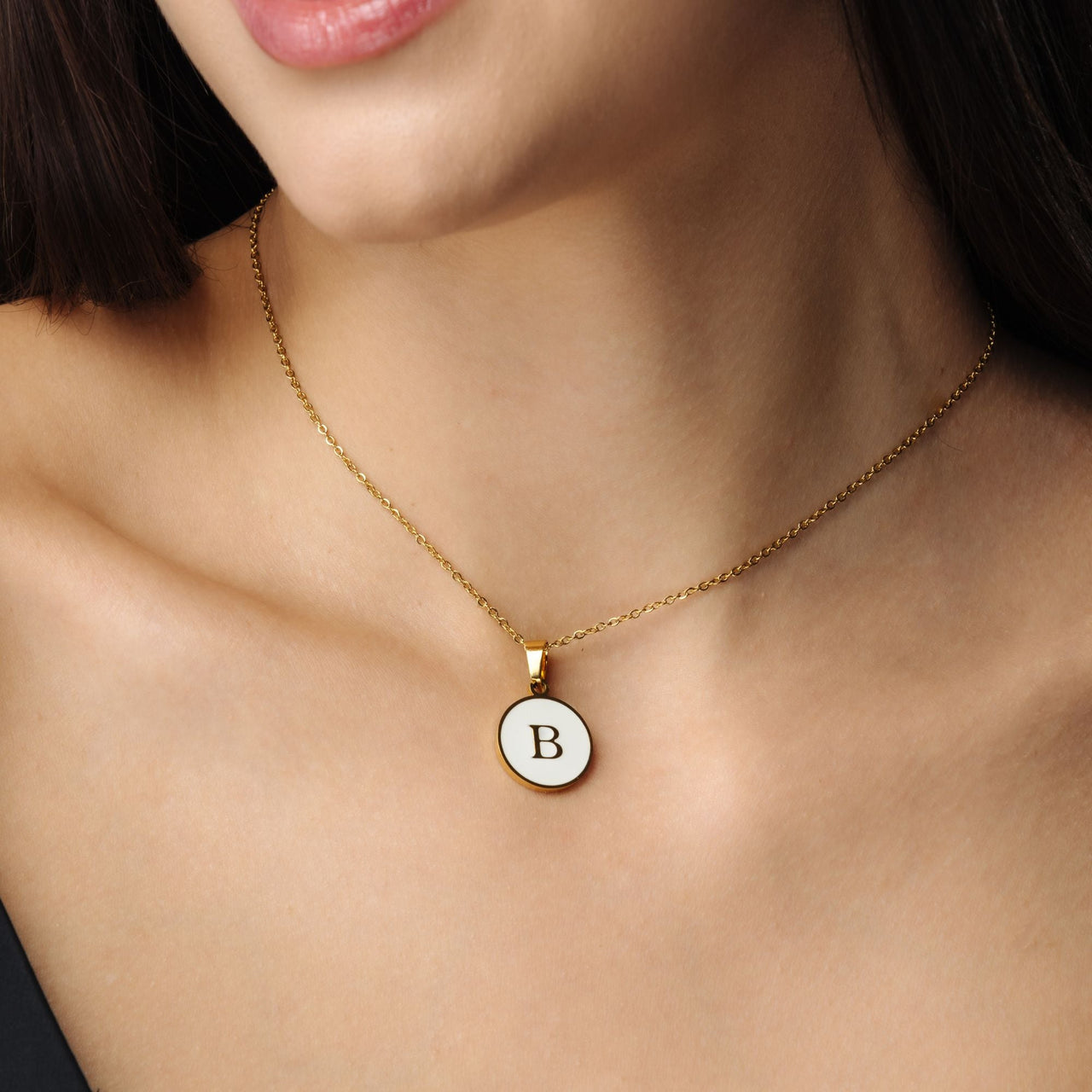 Gold Necklace for a Woman - Dreamy Initial Necklace - Woman Necklace - Letter Necklace - Silver Necklace Necklace Gold / A Brother & Sisters
