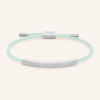 Thumbnail for Bracelet cordon — photo produit sur fond blanc, argent | SKU: lamenthe-wg