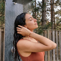 Thumbnail for Bracelet gravé — photo portée sous la douche, waterproof, or rose | SKU: lamour-rg