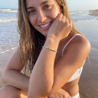 Thumbnail for Bracelet bleu — photo portée dans l'eau, waterproof, or | SKU: leciel-g