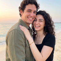 Thumbnail for Bracelet maille — photo en couple, or | SKU: ledouble