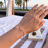 Thumbnail for Bracciale minimal — foto indossata, misura reale, oro rosa | SKU: 11662607-rose-gold