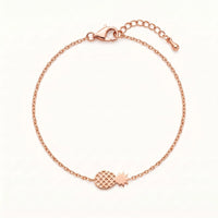 Thumbnail for Bracelet ananas — photo produit sur fond blanc, or rose | SKU: 9178613-rose-gold