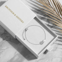 Thumbnail for Bracelet ananas — dans l'écrin cadeau, argent | SKU: 9178613-white-gold