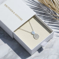 Thumbnail for Ananas kette — in der Geschenkbox, Silber | SKU: 8050907-white-gold