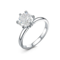Thumbnail for Anello solitario — foto prodotto su sfondo bianco, argento | SKU: 33759698-4.5-silver