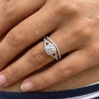 Thumbnail for Ring set silber — Nahaufnahme der Details, Silber | SKU: 497080-4.5-silver