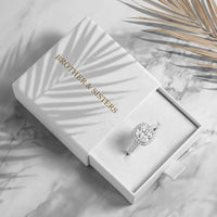 Thumbnail for Ring mit zirkonia — in der Geschenkbox, Silber | SKU: 497131-4.5-silver