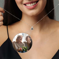 Thumbnail for Square Photo Necklace featuring a heartwarming moment, by Brother & Sisters, perfect for keeping loved ones close.