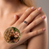 Thumbnail for Stainless Steel Ring - Woman Ring - Adjustable Photo Ring - Personalised Ring Ring Silver Brother & Sisters