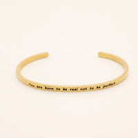 Thumbnail for Armband mit spruch — Produktfoto auf weißem Hintergrund, Gold | SKU: 9864184-gold