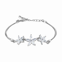 Thumbnail for Bracciale fiori — foto prodotto su sfondo bianco, argento