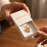 Thumbnail for Kristall-Herz-Medaillon Halskette mit Foto