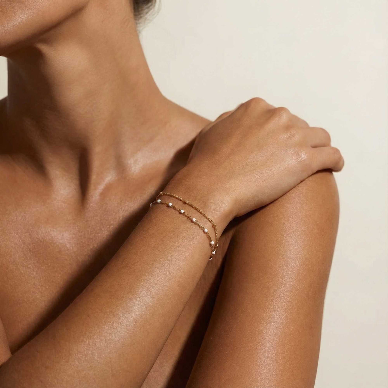 Double White Armband