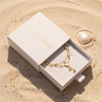 Thumbnail for Fußkettchen Gold Herz Perlmutt