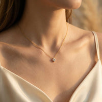 Thumbnail for Kristall Blumen Anhänger Kette