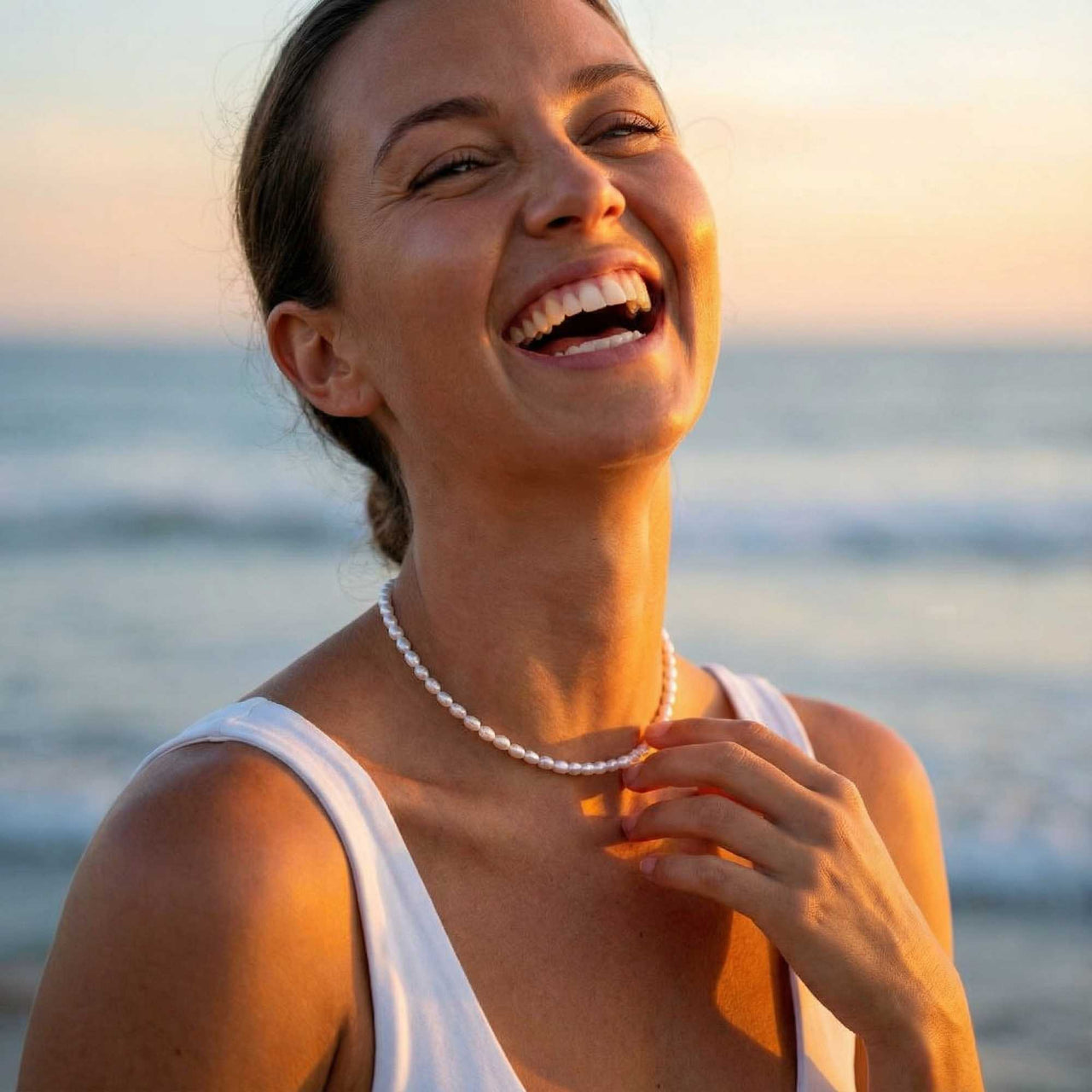 Süßwasserperlen Choker