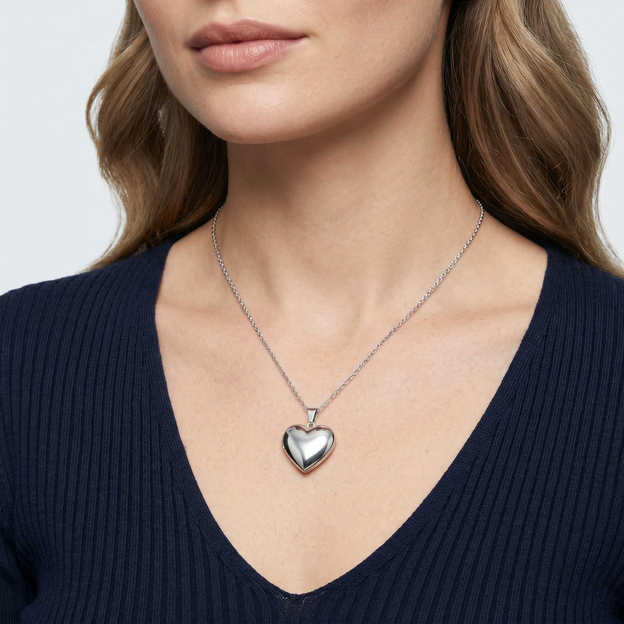 Herz-Medaillon Halskette mit Foto