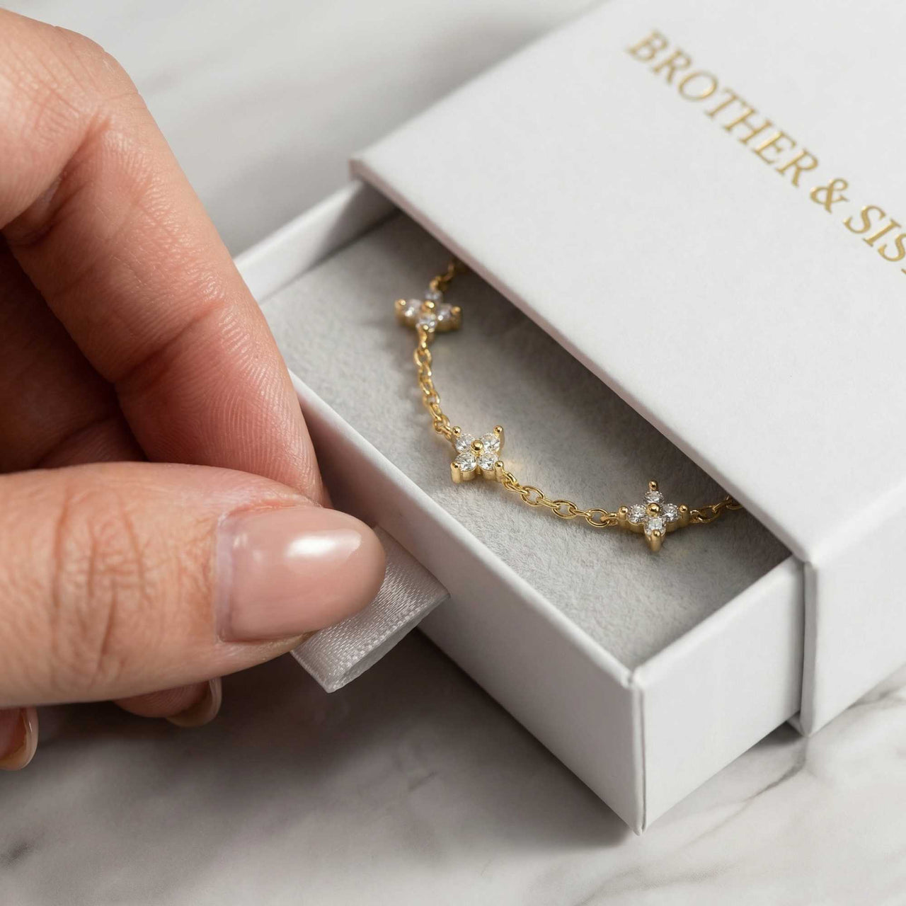 Bracelet Fleur Cristal