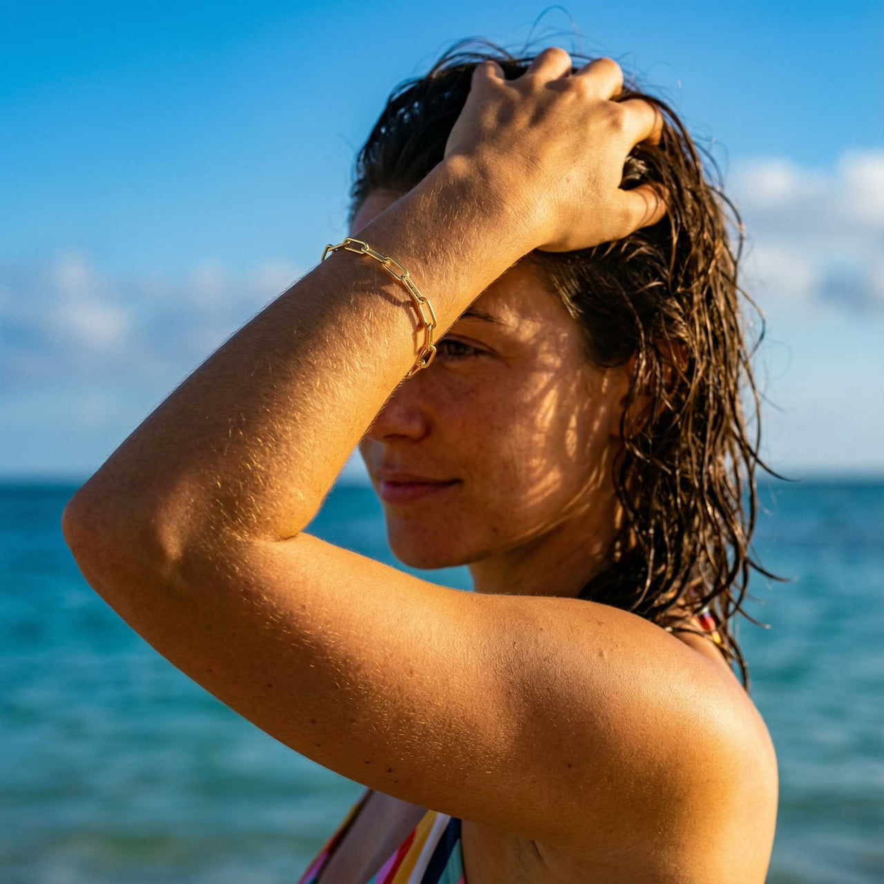 Büroklammer-Ketten Armband