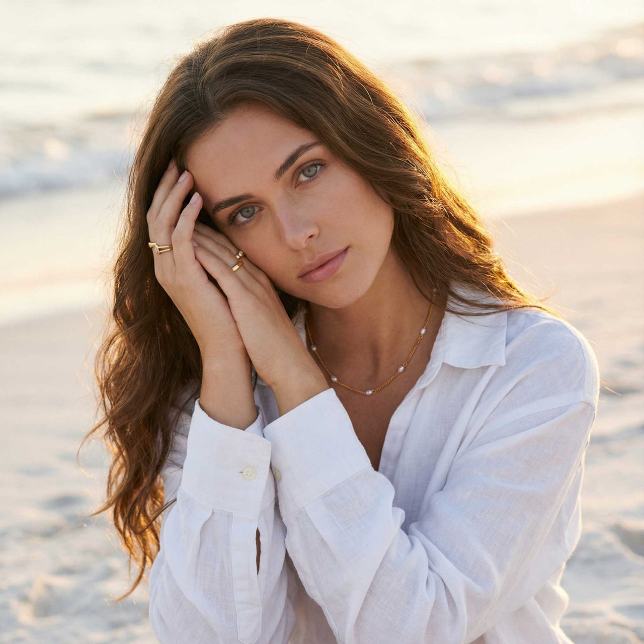 Zarter Perlen Choker