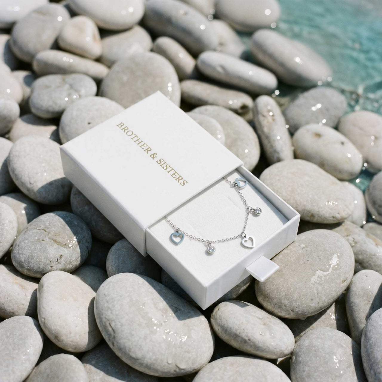 Chaîne de Cheville Cœur & Cristal