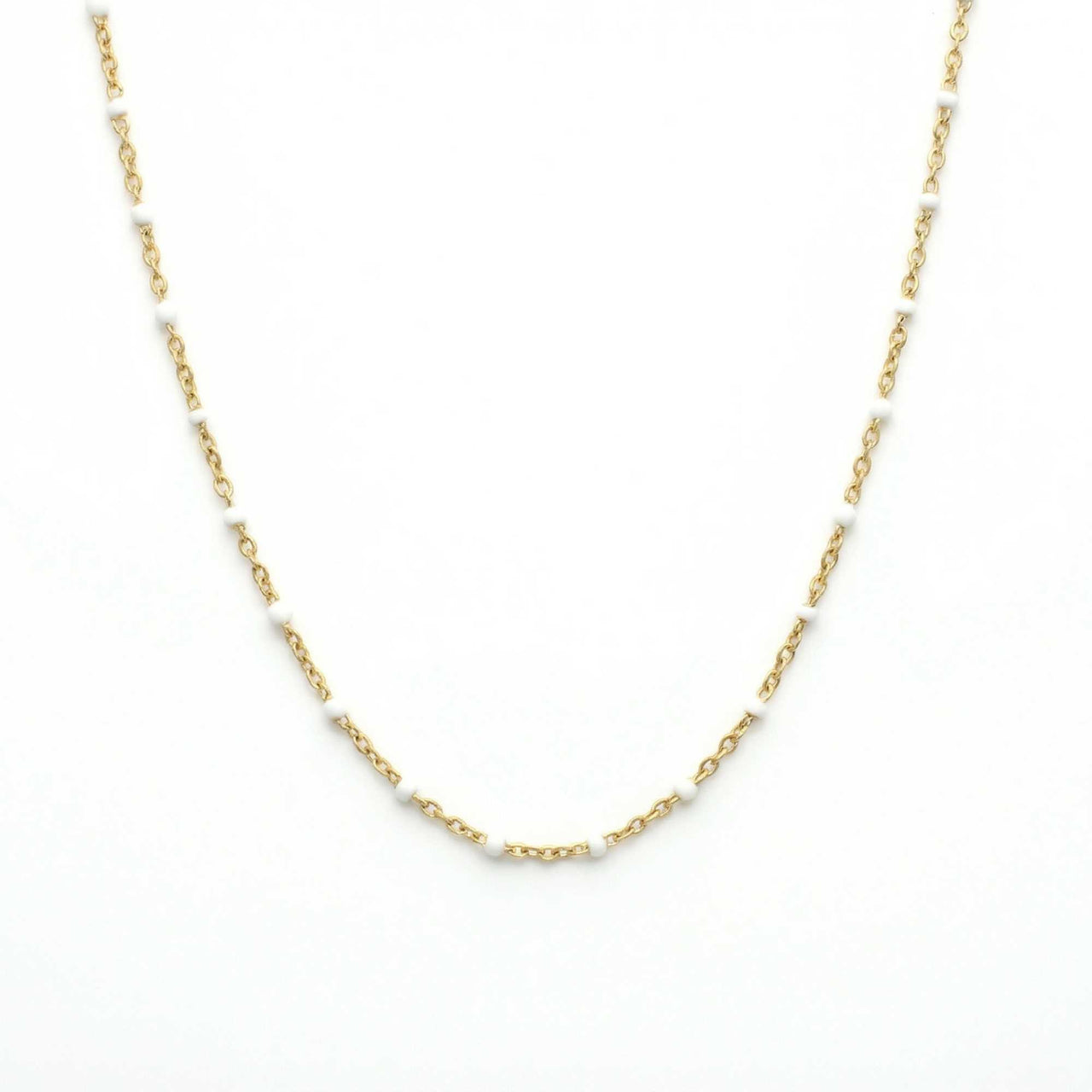 Weiße Perlen Choker