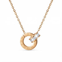 Thumbnail for Halskette mit verbundenen Ringen & Kristallen