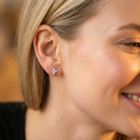 Thumbnail for Boucles d'Oreilles Fleur Cristal