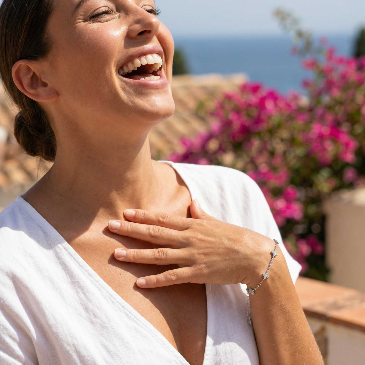 Bracelet Fleur Cristal