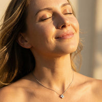 Thumbnail for Kristall Blumen Anhänger Kette