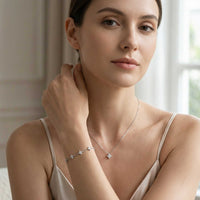 Thumbnail for Kristall Blumen Anhänger Kette