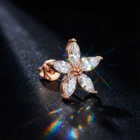 Thumbnail for Kristall Blumen Ohrstecker 