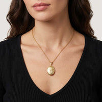 Thumbnail for Florale Foto-Medaillon-Kette