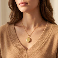 Thumbnail for Collier Médaillon Photo Rond