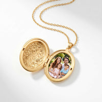 Thumbnail for Florale Foto-Medaillon-Kette