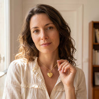 Thumbnail for Blumen-Herz-Medaillon Halskette mit Foto