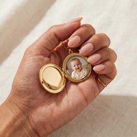 Thumbnail for Collier Médaillon Rond Fleuri