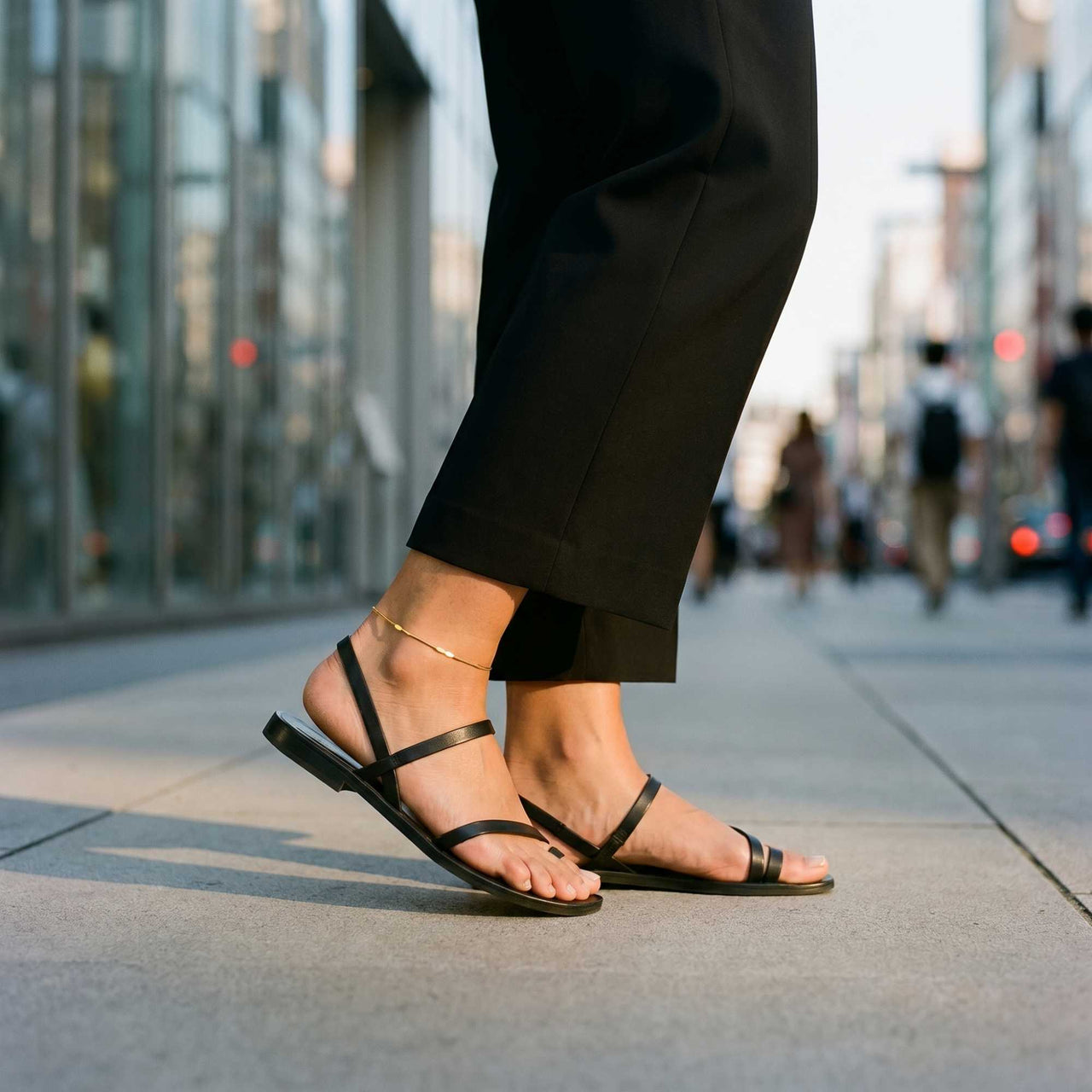 Sorrento Fußkettchen Gold Schlangenkette