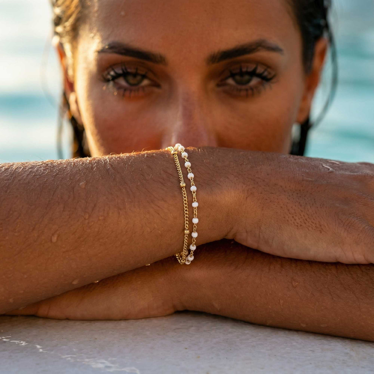 Double White Armband