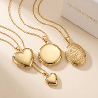 Thumbnail for Collier Médaillon Photo Rond