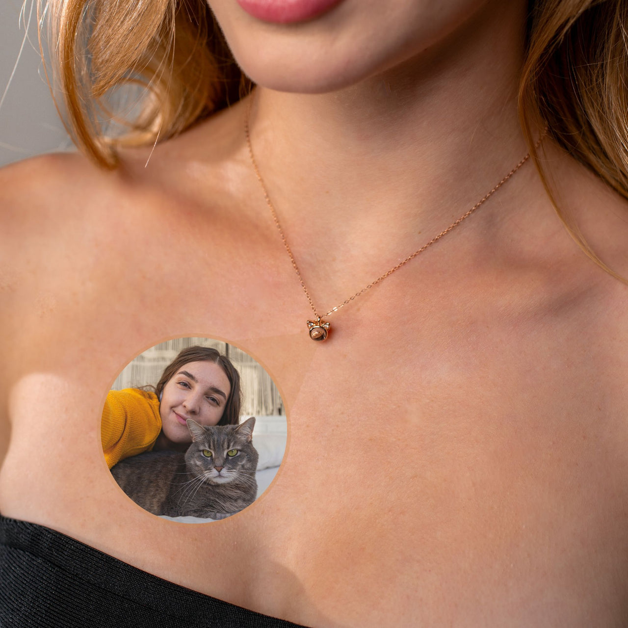 Cat Photo Necklace