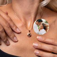 Thumbnail for Flower Photo Necklace